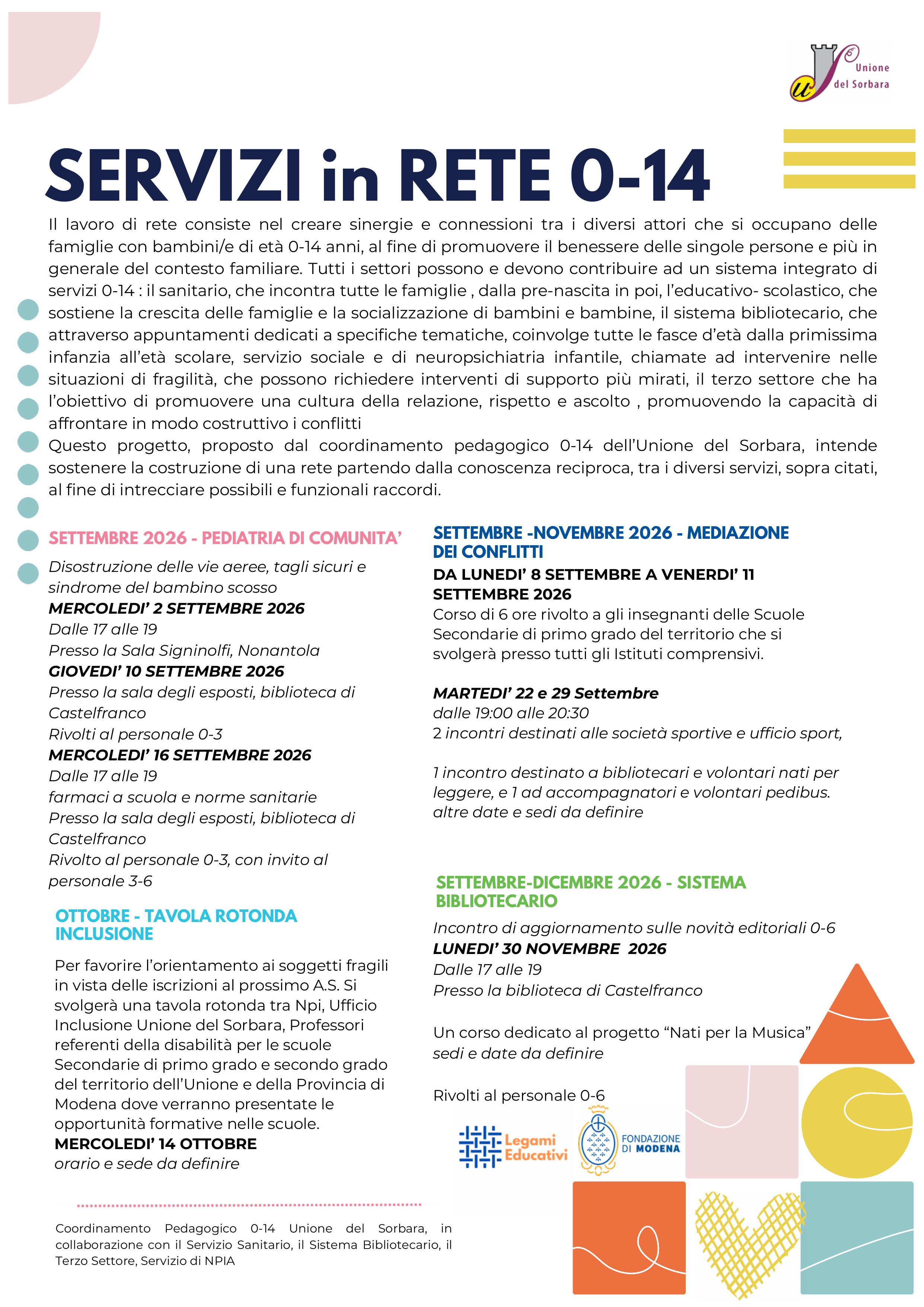 Servizi in rete 2026