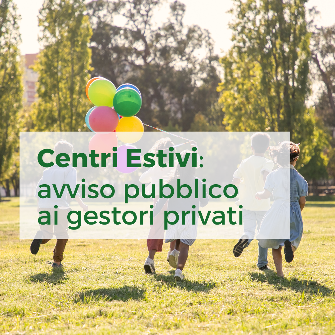 AVVISO PUBBLICO PER I GESTORI CENTRI ESTIVI 2024 foto 