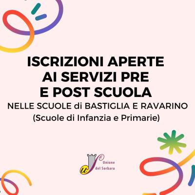 Iscrizioni aperte servizi di Pre e Post scuola A.S. 2024/25 foto 