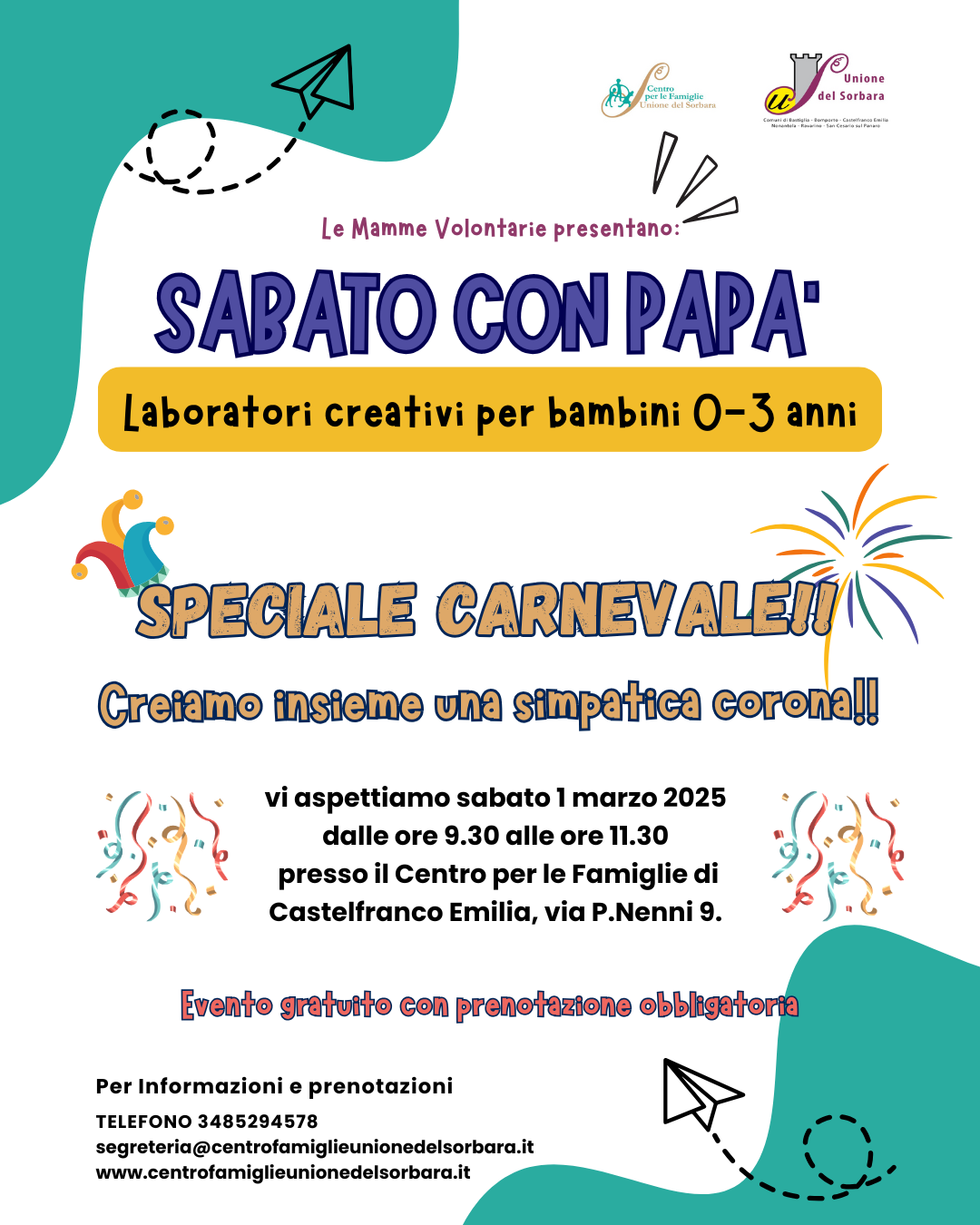 SABATO CON PAPA’ – SPECIALE CARNEVALE foto 