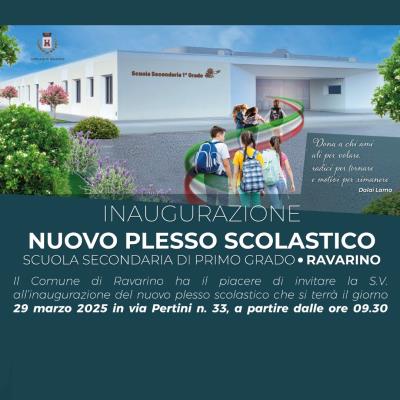 INAUGURAZIONE NUOVA SCUOLA SEC. I GRADO foto 