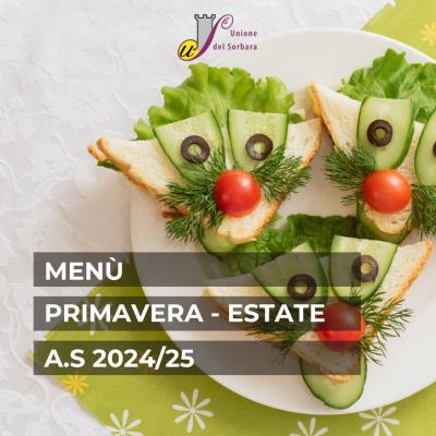 Menù Primavera-Estate nelle mense scolastiche