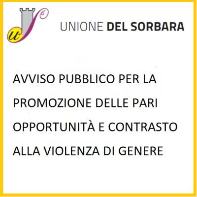 AVVISO PUBBLICO per la promozione delle pari opportunità e contrasto alla violenza di genere foto 