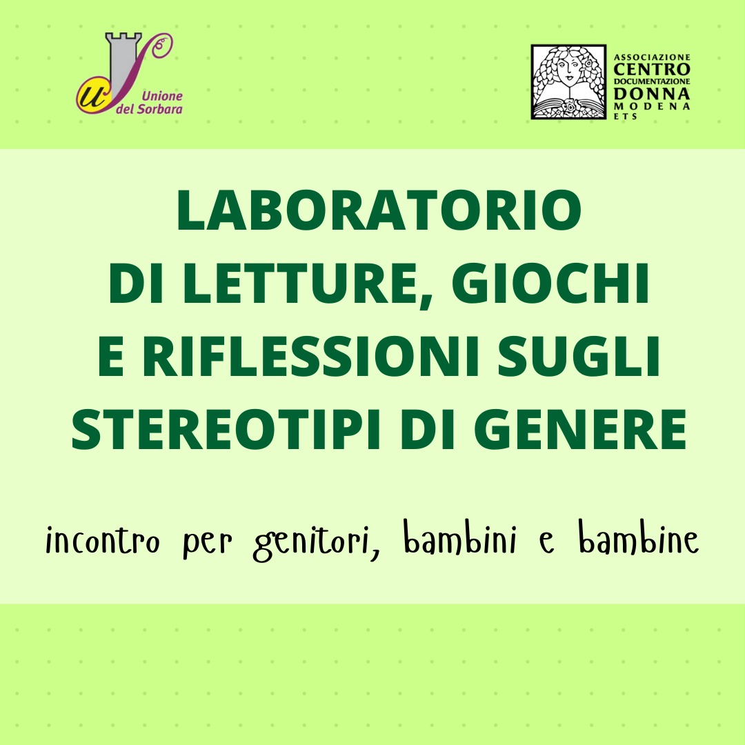 Laboratori di letture, giochi e riflessioni sugli stereotipi di genere