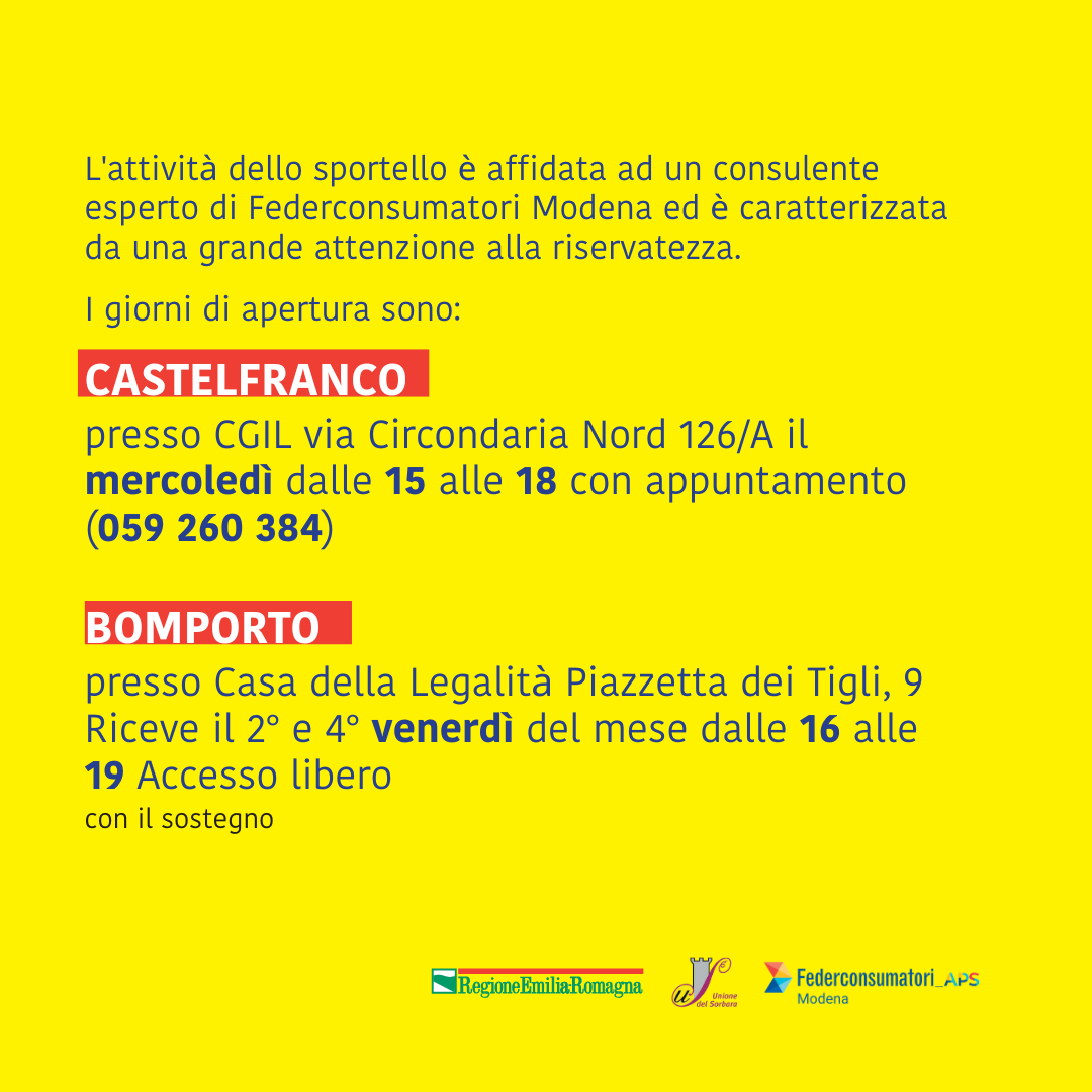 SPORTELLO SOVRAINDEBITAMENTO